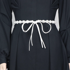 Pearl And Bow Girdle Belt