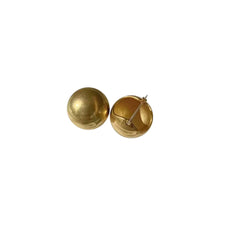 Metal Ball Ear Studs Earrings - Pair