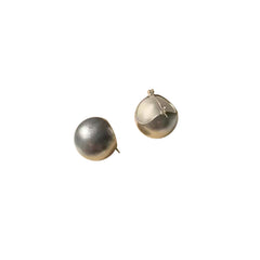 Metal Ball Ear Studs Earrings - Pair