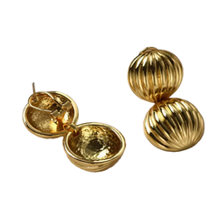 Metal Earrings - Pair