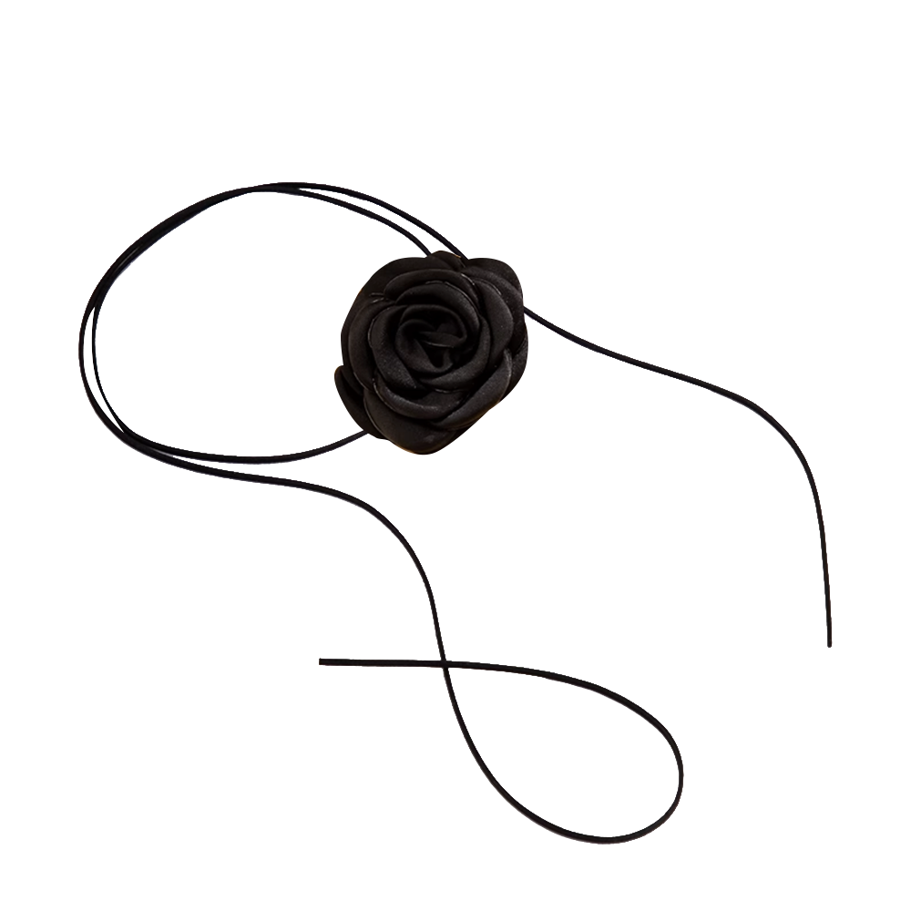 Flower Lace Up Choker