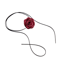 Flower Lace Up Choker