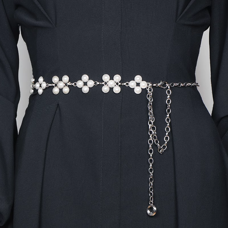 Pearl Flower Girdle Belt