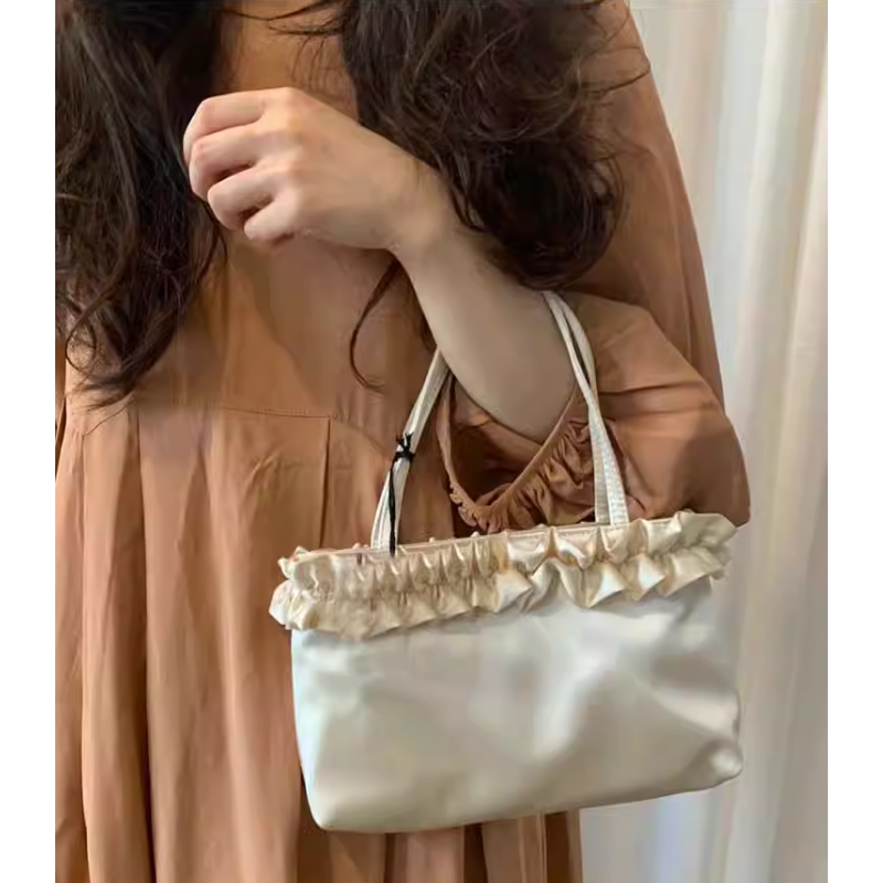 Ruffled Tote Bag