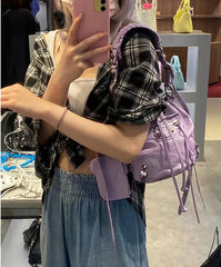 Studded Bucket Bag