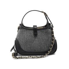 Metal Lock Studded Cross Body Bag