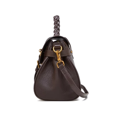 Metal Lock Buckled Tote Bag
