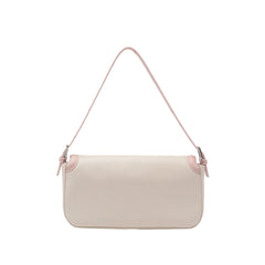 Metal Lock Bi-Color Cross Body Bag