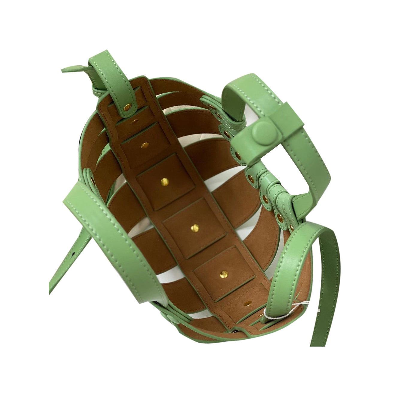 Cut Out Leather Tote Bag
