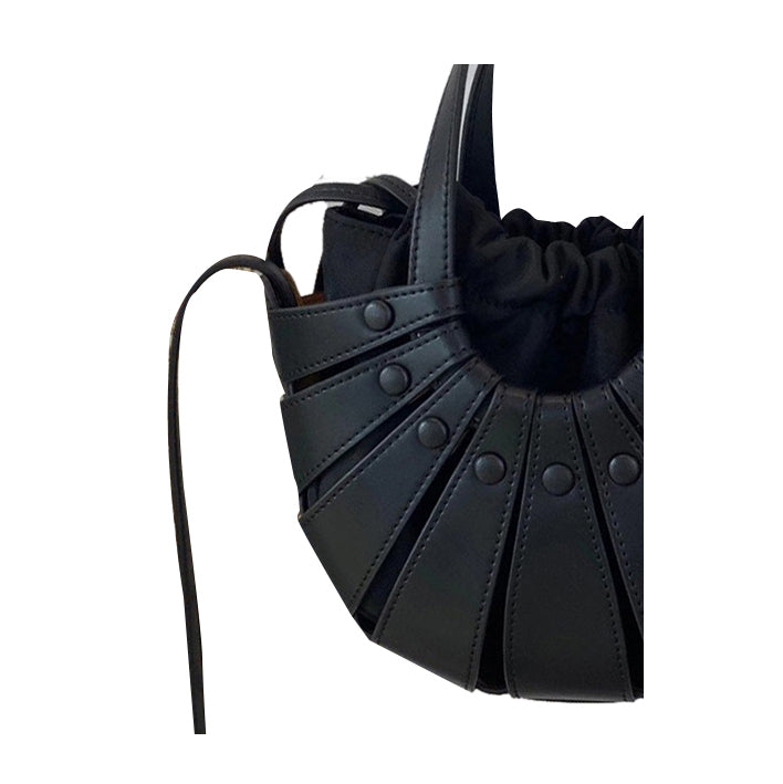 Cut Out Leather Tote Bag