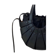 Cut Out Leather Tote Bag