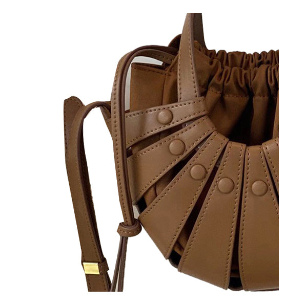 Cut Out Leather Tote Bag