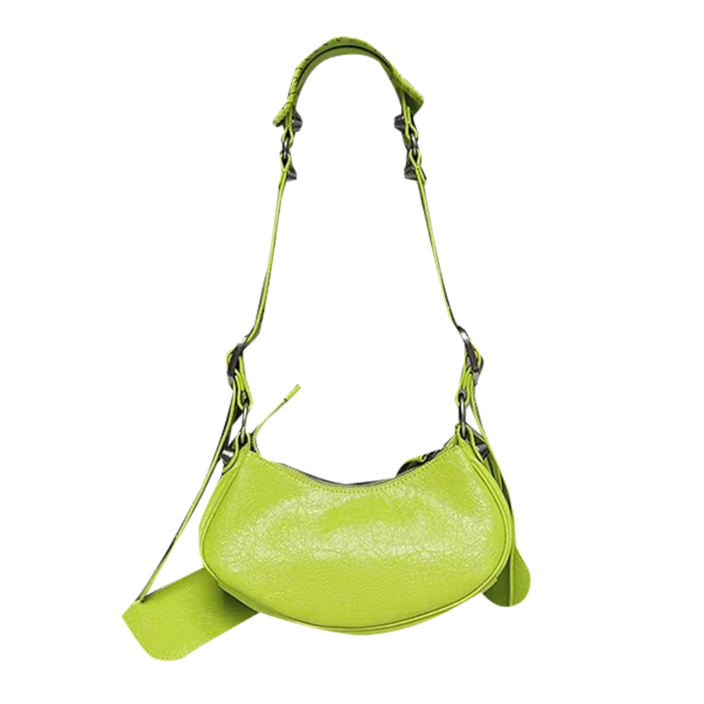 Buckled Leather Cross Body Bag - Small