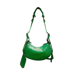 Buckled Leather Cross Body Bag - Small