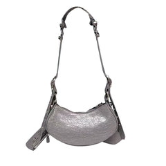 Buckled Leather Cross Body Bag - Small