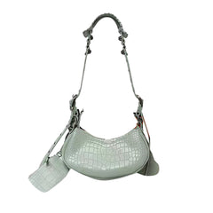 Buckled Leather Cross Body Bag - Small