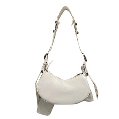 Buckled Leather Cross Body Bag - Small