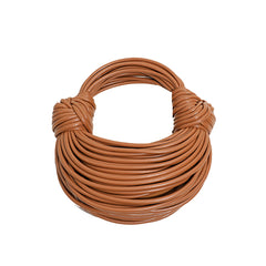 Knotted Leather Tote Bag