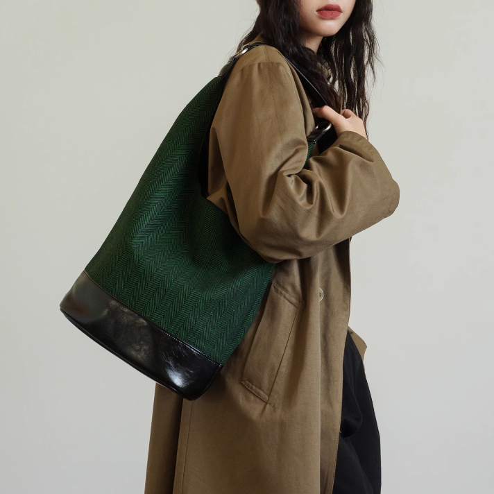 Bi-Color Bucket Bag