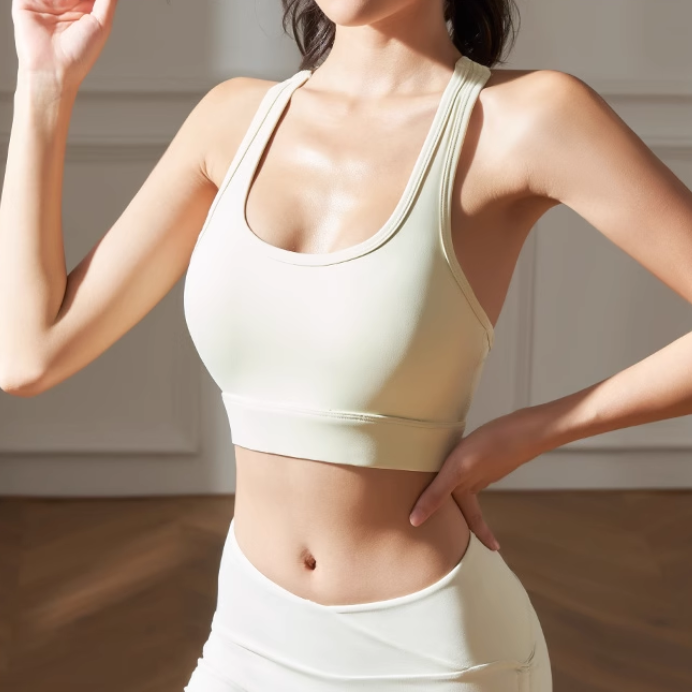 Yoga Pilates Back Cross Fitted Sports Bra
