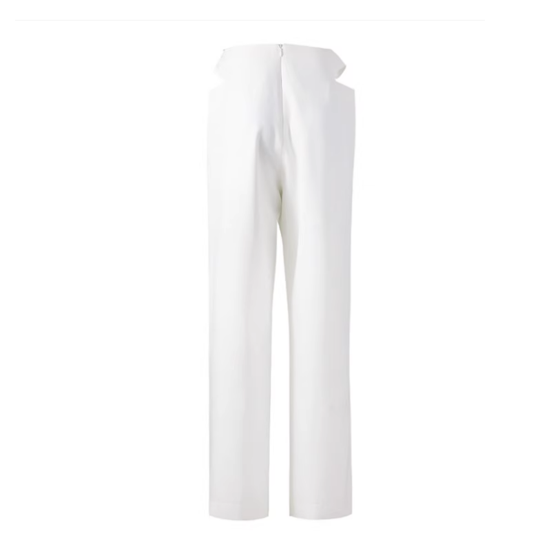 Cut Out Wide Leg Pants