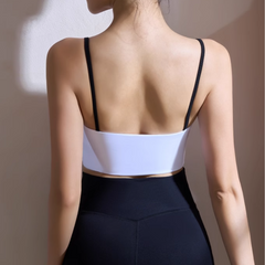 Yoga Pilates Bi-Color Fitted Sports Bra