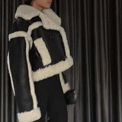 Bi-Color Shearling Jacket