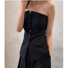 Button Tube Top
