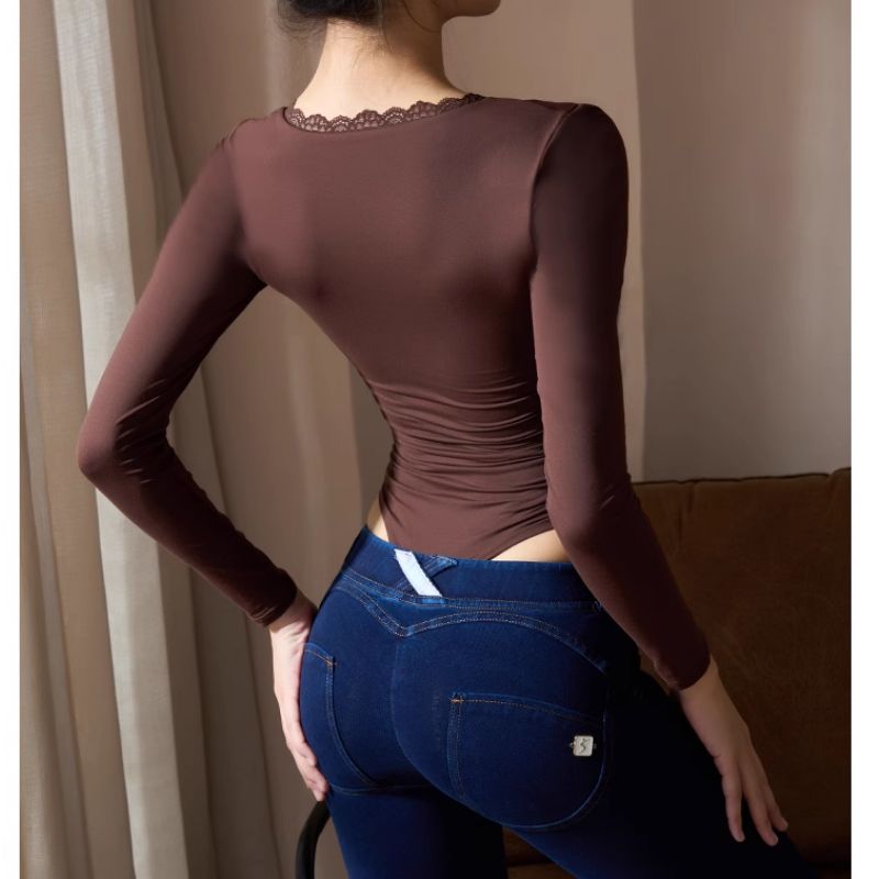 Yoga Pilates Long Sleeves Fitted Bodysuit Activewe