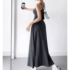 Bi-Color Maxi Dress