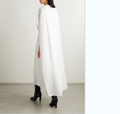 Cape Midi Evening Dress Gown