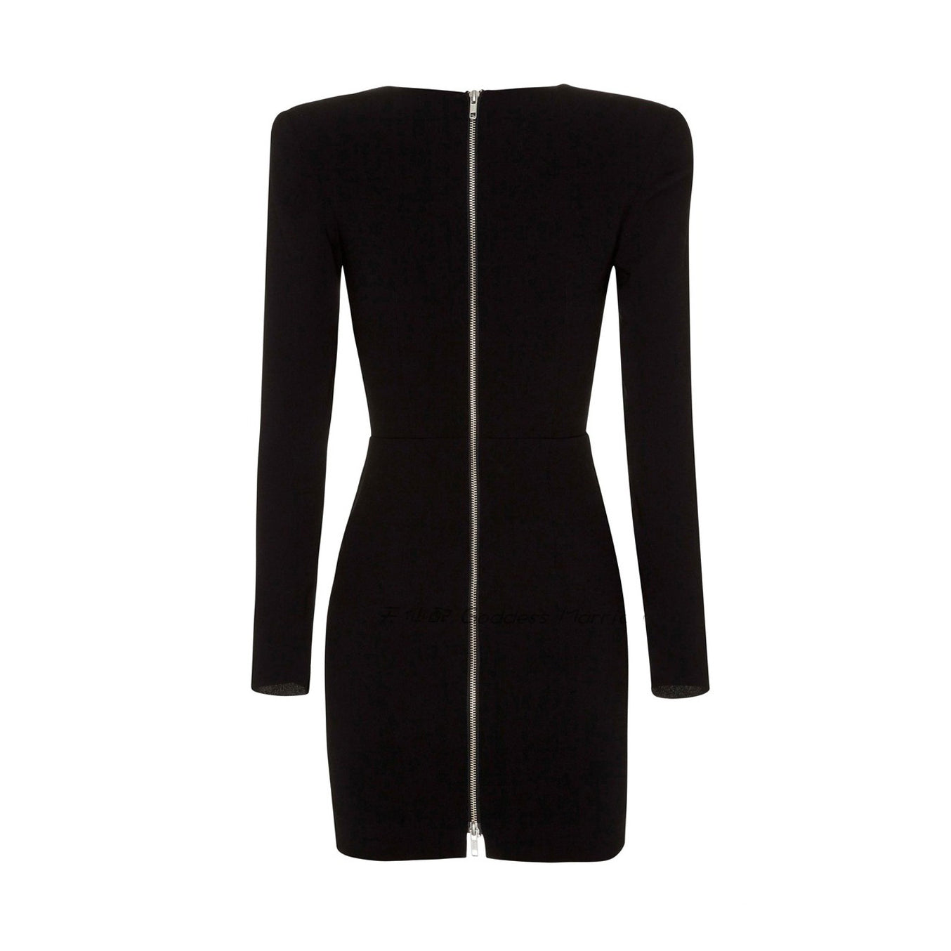 Long Sleeves Mini Evening Dress Gown