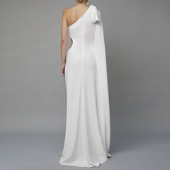 One Shoulder Cut Out Evening Dress Gown
