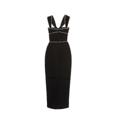Diamante Midi Evening Dress Gown