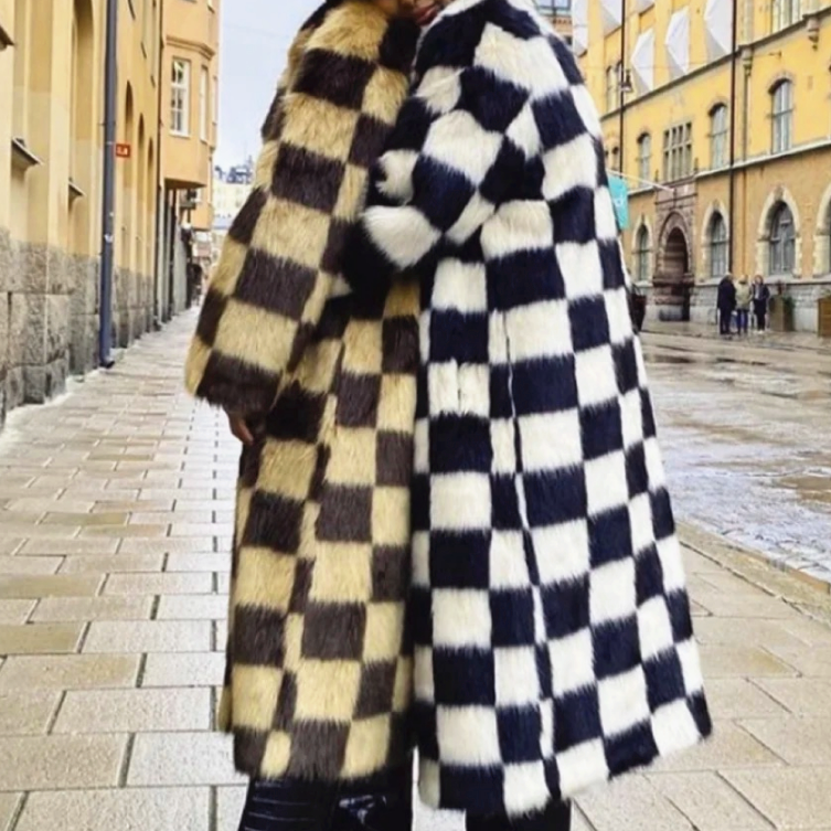 Bi-Color Long Coat