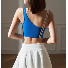 Yoga Pilates Striped Fitted Sports Bra
