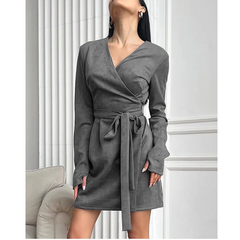 Lace Up Mini Dress
