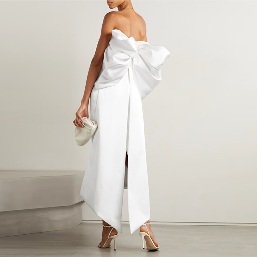 Tube Midi Evening Dress Gown