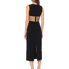 See Through Midi Evening Dress Gown