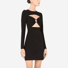 Cut Out Mini Evening Dress Gown