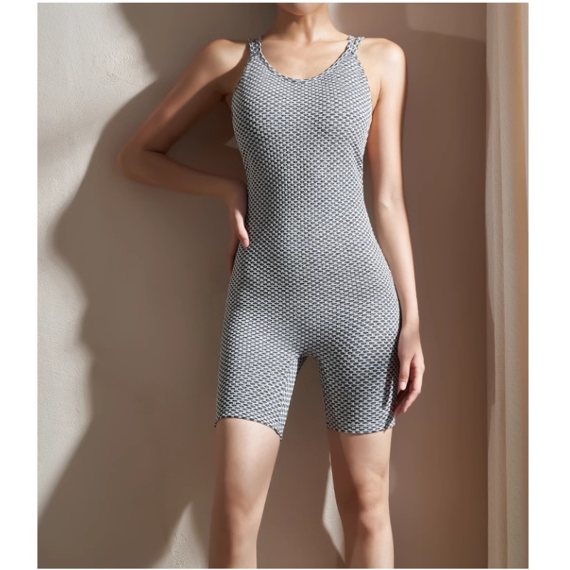 Yoga Pilates Printed Fitted Playsuit