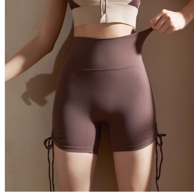 Yoga Pilates Draw-String Fitness Shorts
