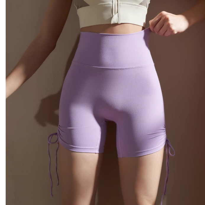 Yoga Pilates Draw-String Fitness Shorts