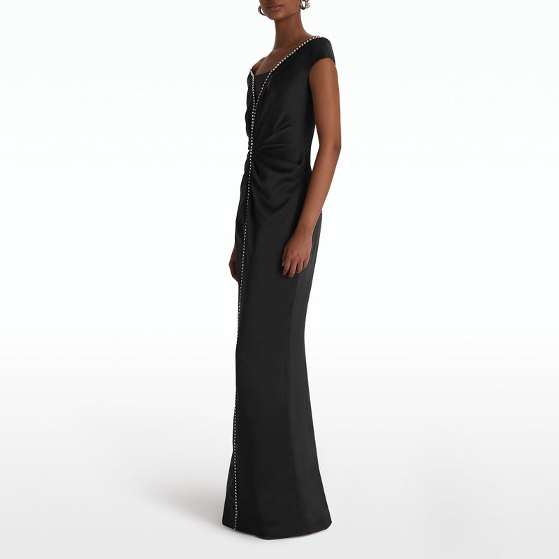Diamante Evening Dress Gown