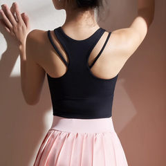 Yoga Pilates Double Layer Fitted Sports Bra