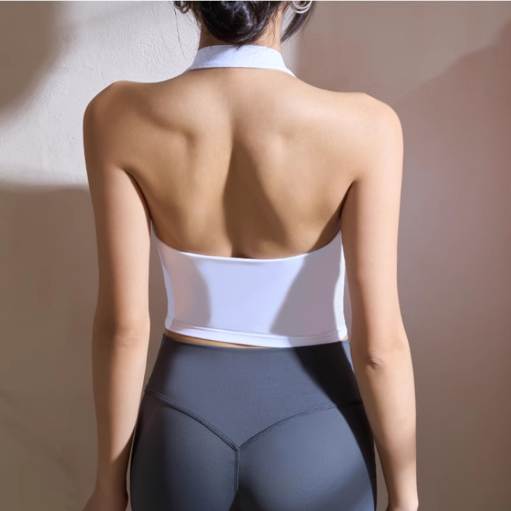 Yoga Pilates Buckled Fitted Sports Bra