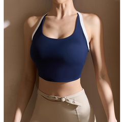 Yoga Pilates Bi-Color Fitted Sports Bra