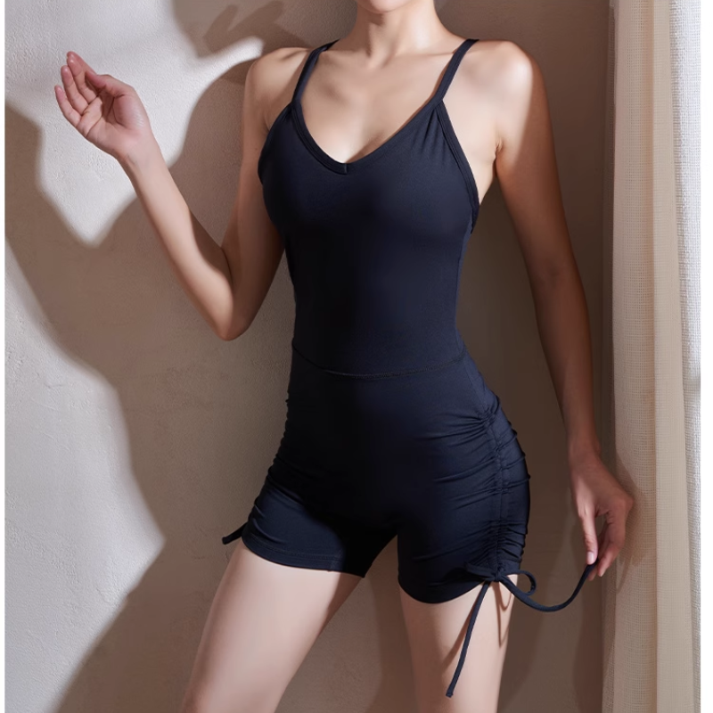 Yoga Pilates Back Cross Fitted Playsuit