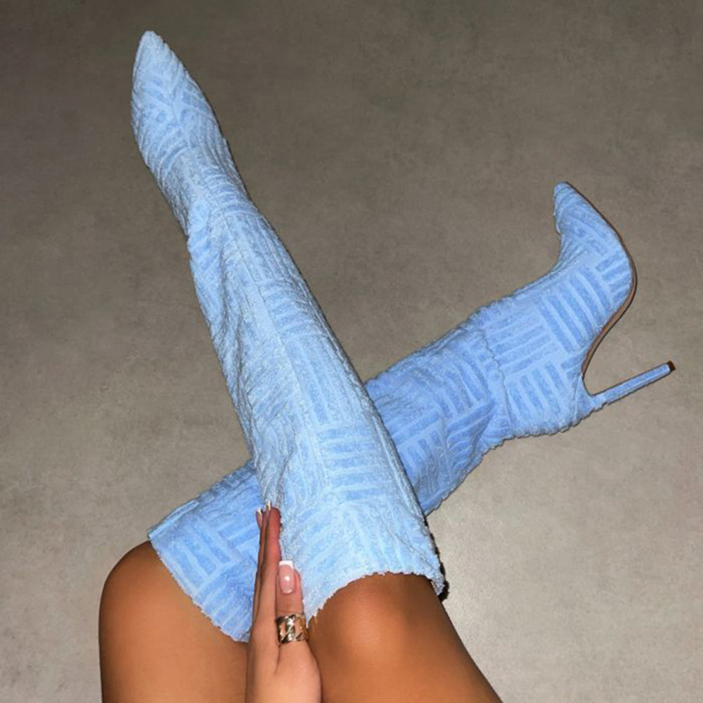 Stiletto Heel Knee High Boots