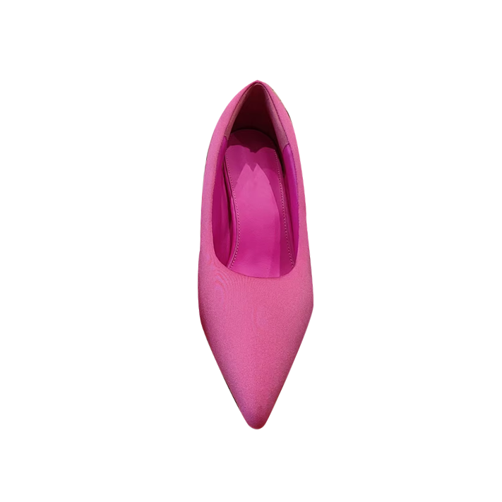 Satin Mid Heel Pumps